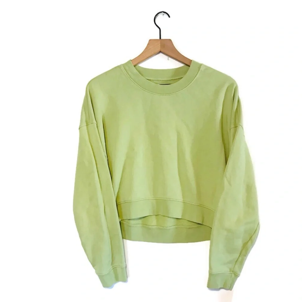 MATE the Label Organic Terry Raglan Sweatshirt Crew Neck Women’s size Medium - Picture 2 of 8